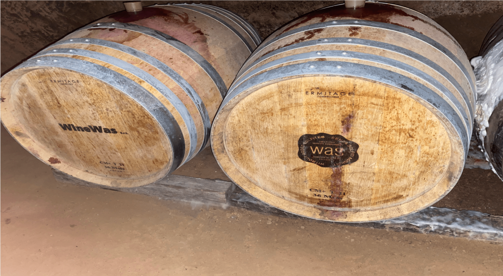wine barrels